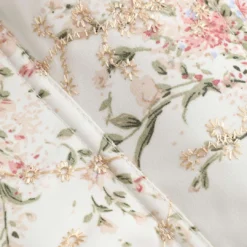 Jacquard Embroidery Tie Back Corset Strapless Tube Top -Women's Clothing Store 7682f39f 84b5 4c42 b783 e0d68480224a