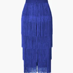 Fringed Tiered Midi Skirt -Women's Clothing Store 784d4829 77fe 4a6b bc03 bffaa016f401