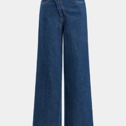 Denim Asymmetrical Jeans