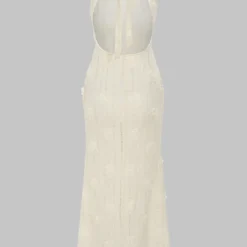 3D Floral Decor Tie-Up Sleeveless Maxi Dress -Women's Clothing Store 78bbc139 002c 4093 8602 2c94f3117e16