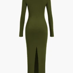 Asymmetrical Neck Slit Maxi Dress -Women's Clothing Store 78dcd3a0 f82c 4092 988d 8e2b4fdf50e2