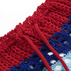 Contrast Knit Hollow Out Drawstring Shorts -Women's Clothing Store 7908a13c 3def 4236 9fd8 9b910d29cf47