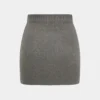 Basic Solid Knit Mini Skirt