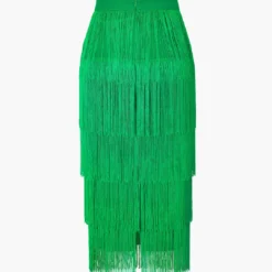 Fringed Tiered Midi Skirt -Women's Clothing Store 7938bcf5 b349 49b0 bfe9 16312c373660