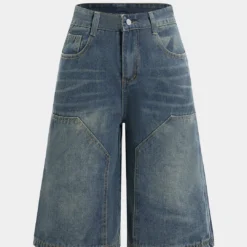 Denim Wide Leg Shorts