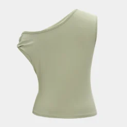 Asymmetrical Metallic Detail Tank Top -Women's Clothing Store 797d0f0b bd46 457e 99ac 5bff0244042f