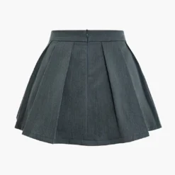 Solid Ruched Skort -Women's Clothing Store 79e20106 c2d9 467d 914a 6c9baa7c86dc