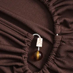 Metallic Beaded Cut Out Asymmetry Neck Long Sleeve Maxi Dress -Women's Clothing Store 7b35c1d2 3f4a 4603 b062 b199addb18a5