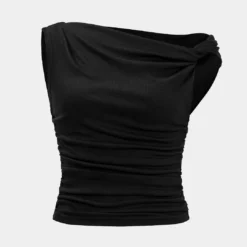 Ruched Knot One-Shoulder Sleeveless Top -Women's Clothing Store 7be84ade da6b 42ba b79d f89991a817e8