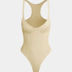 Basic Solid Deep-V Neck Bustier Bodysuit -Women's Clothing Store 7d62e6c5 9184 4095 b55b 52e95d054d83
