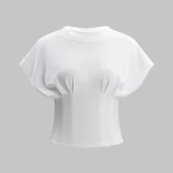 Solid Ruched T-Shirt