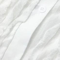 Off Shoulder Textured Button Up Slit Long Sleeve Maxi Dress -Women's Clothing Store 7e7d4b7a 8419 4b6f a2f9 da2508156c10