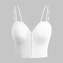 Basic Zipper Cami Top