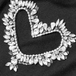 Heart Rhinestone Hollow Out Drawstring Ruched T-shirt -Women's Clothing Store 7ea3c792 68b6 4b72 a0c1 60e884c9e468