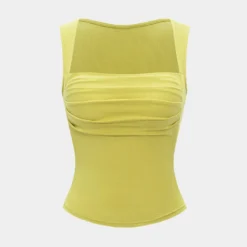 Square Neck Padded Slip Tank Top
