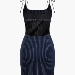 Stripe Print Backless Mini Dress -Women's Clothing Store 7ff9eb2b 4148 4110 8820 0195c24ce4b3