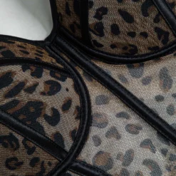 Leopard Print Mesh Sheer Corset Cami Top -Women's Clothing Store 80489031 11d5 485c 93c7 d9f142c5a9fd