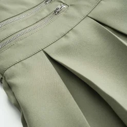 Zipper Detail Ruched Skirt -Women's Clothing Store 810932ee d127 4135 9df1 c926f399d3a6