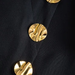 Solid Button Zipper Asymmetrical Mini Dress -Women's Clothing Store 8192f2b7 3530 4e7a 8341 50323b10cc43