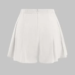 Linen Pleated Zipper Shorts -Women's Clothing Store 821bd0f7 c3f5 45ef 876d d19fbe84352a