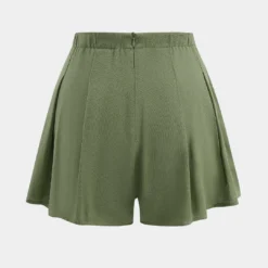 Linen Pleated Zipper Shorts -Women's Clothing Store 8231da5c 396f 461c bcef 3b142be17b6d