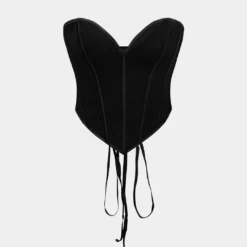 V-Hem Tie Back Corset Corset Top