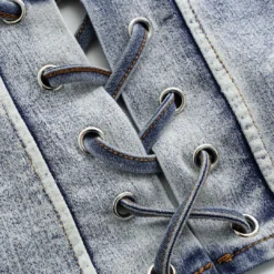 Denim Tie Up Halter And Mini Skirt Set -Women's Clothing Store 82876828 c8ef 42da bc5b b8d1d48764c3