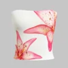 Lily Print Strapless Top