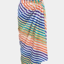 Stripes Print Twist Knot Skirt