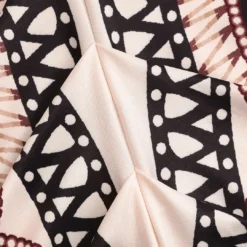 Geometric Leaves Print Ruched Short Sleeve Slit Midi Dress -Women's Clothing Store 847698b3 dfba 4c04 a25f fb7cfabc6fa2