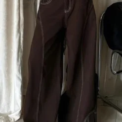 Denim Seamdetail High Waist Straight Leg Jeans -Women's Clothing Store 84873b4a 2af0 4145 9206 bdf31eadbc1b