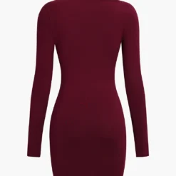 Asymmetrical Ruched Long Sleeve Mini Dress -Women's Clothing Store 86a7e965 aa0a 4529 9c53 63ba647f37e9