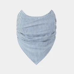 Stripes Print Ruched Zipper Tube Top