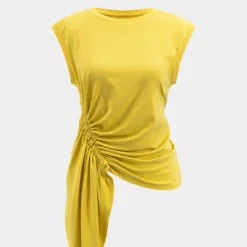 Asymmetrical Ruched Tank Top