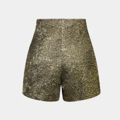 High Waisted Jacquard Shorts -Women's Clothing Store 88ccf5ad e708 4900 b57a b6f91e85cf1b