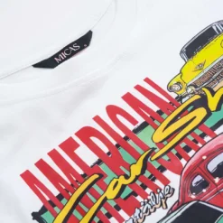 Car Letter Print Round Neck T-Shirt -Women's Clothing Store 88cd6a99 c997 4f62 9dec aa34b298603a