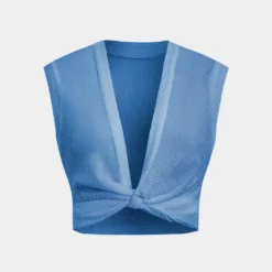 Twist Knot V-Neck Tank Top -Women's Clothing Store 8bd7eede 2fae 4164 bf21 bb180e0ec054