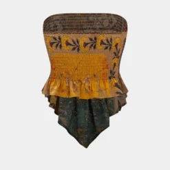 Floral Print Shirred Tube Top -Women's Clothing Store 8c434220 5a26 4122 8955 189186daf7ce