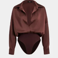 Patchwork Satin Bodysuit