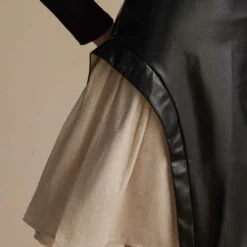 Color Block Patchwork Ruched Zipper Skirt -Women's Clothing Store 8d54546e 21c3 48ca a469 90573c0fd026