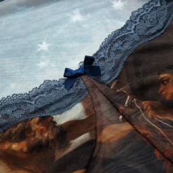 Retro Print Lace Patchwork Long Sleeve Bodysuit -Women's Clothing Store 8d871200 9f0c 43ee 959e decb3861c6df