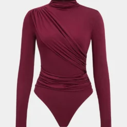 Ruched Long Sleeve Bodysuit