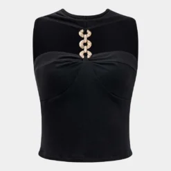 Metallic Decor Cami Top -Women's Clothing Store 8edb787c c447 4c39 bcb6 7242006910b1