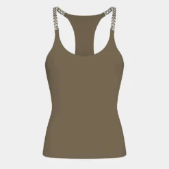 Chain Decor Sleeveless Tank Top -Women's Clothing Store 8f9a2001 95a9 44c9 a290 ee299e603e05