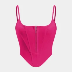 Solid Bustier Corset Tank Top -Women's Clothing Store 905a0320 b5b8 4073 9430 230e24cf988d