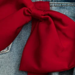 Bow Detail Jeans -Women's Clothing Store 92272a3c 28bd 402d a337 31849dae72a2