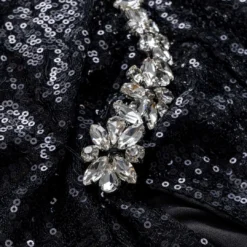 Rhinestone Sequin One Shoulder Cut Out Zipper Slit Maxi Dress -Women's Clothing Store 9311a1c1 1a85 4a85 aa58 2fce8003f1ac