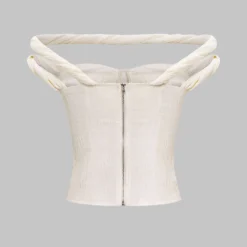 Twist Knot Zipper Tank Top -Women's Clothing Store 94d3af05 b0be 4210 8158 0099d4ae4a59