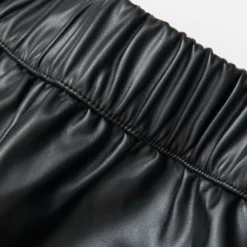 Faux Leather Flap Pocket Straight Leg Cargo Pants -Women's Clothing Store 9543f979 aa26 4157 a204 843afc0d7484