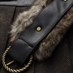 Faux Leather Fur Patchwork Belted Chain Pleated Skirt -Women's Clothing Store 95b54cd4 0c01 4466 b52b 87d6795a8358